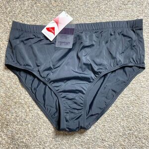 SWIMSUITS FOR ALL Black Bikini High Waist Lycra Bottoms Women's Size 16 NWT